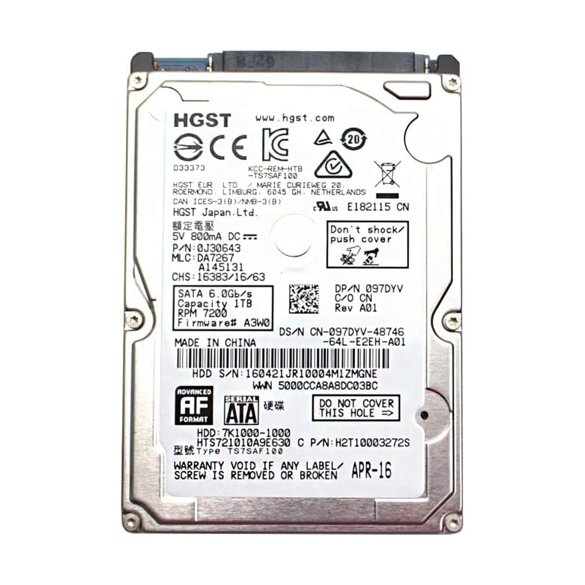 GHST, HDD, 1TB