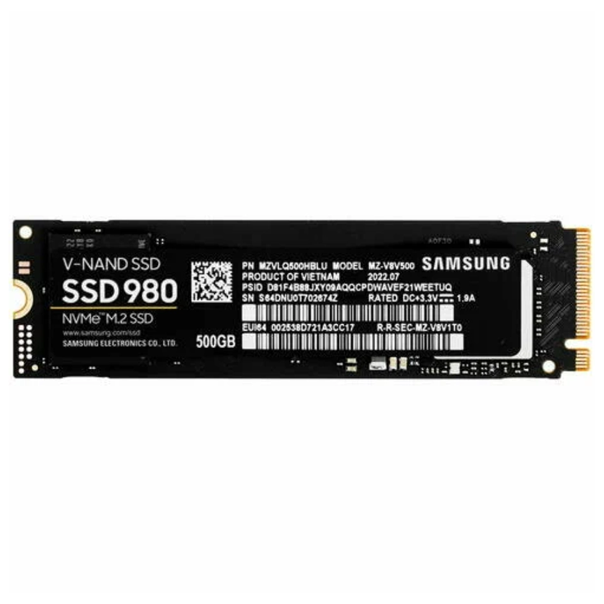 Samsung, NVMe, 500 GB
