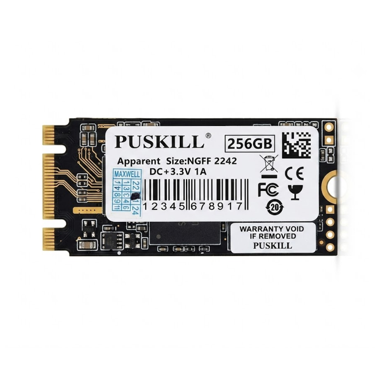 PUSKILL, M.2 SATA, 256GB